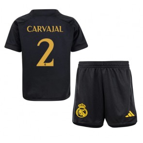 Real Madrid Daniel Carvajal #2 Dětské Alternativní dres komplet 2023-24 Krátký Rukáv (+ trenýrky)
